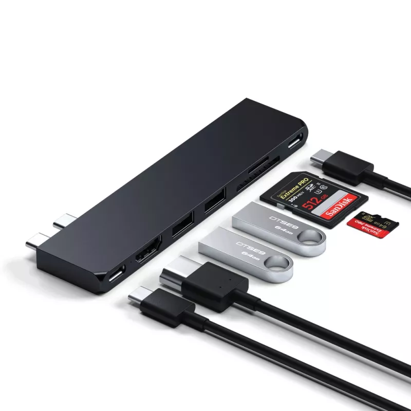 Dokovacia stanica Satechi ST-HUCPHSD USB 3.2 Gen 2 Type-C čierna