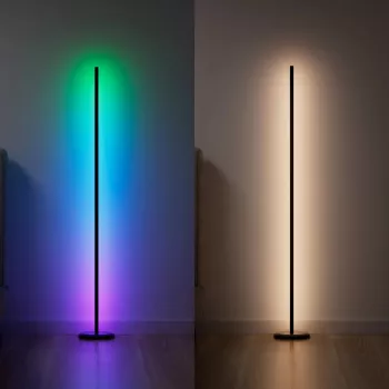 Stojacia lampa Nanoleaf N7204K02-1FL 22W RGBW – nastaviteľné RGB a ladené biele osvetlenie