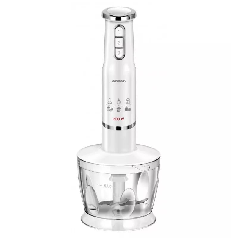 Tyčový mixér MPM MBL 43 biely 600W s príslušenstvom