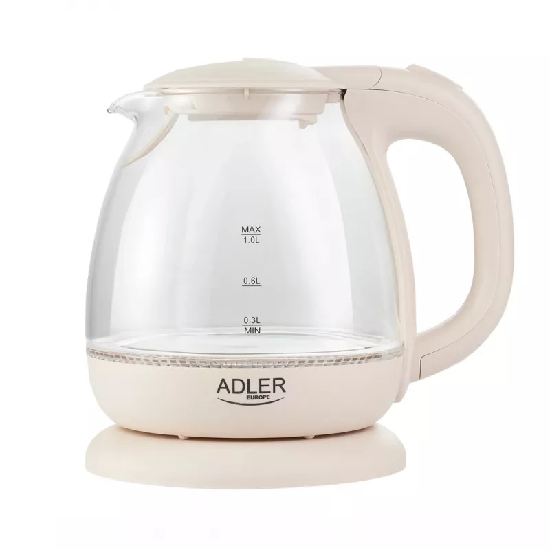 Elektrická kanvica Adler AD 1283C 1 L 900 W krémová