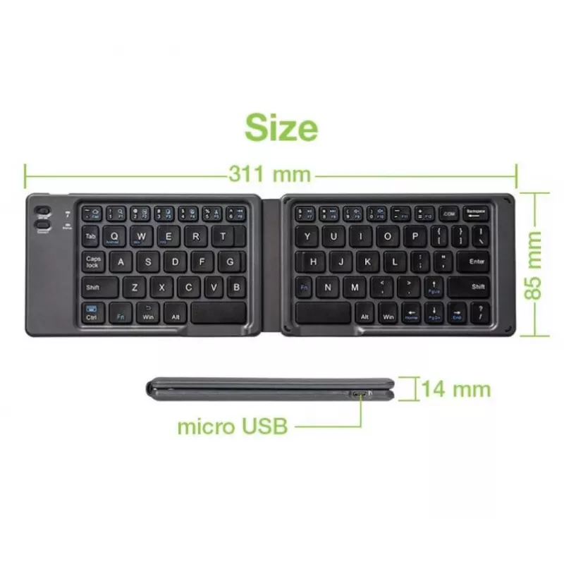 Bluetooth 3.0 skladacia bezdrôtová klávesnica