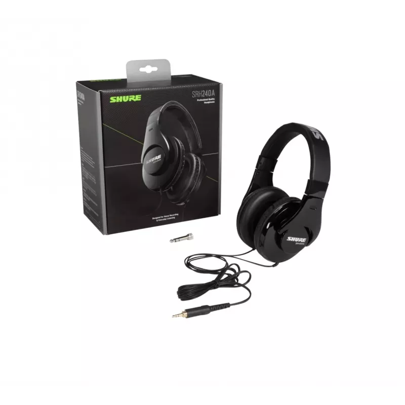 Shure SRH240A slúchadlá káblové cez hlavu hudba čierne