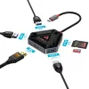 White Shark Hexagon 6-in-1 rozbočovač USB-C
