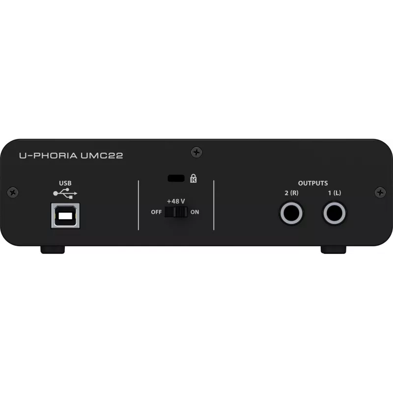 Behringer UMC22 doplnkové hudobné vybavenie Concert/Studio predzosilňovač