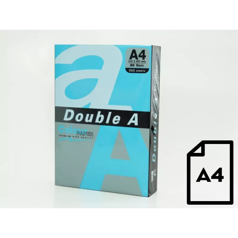 Farebný papier Double A, 80g, A4, 500 listov, tmavomodrá