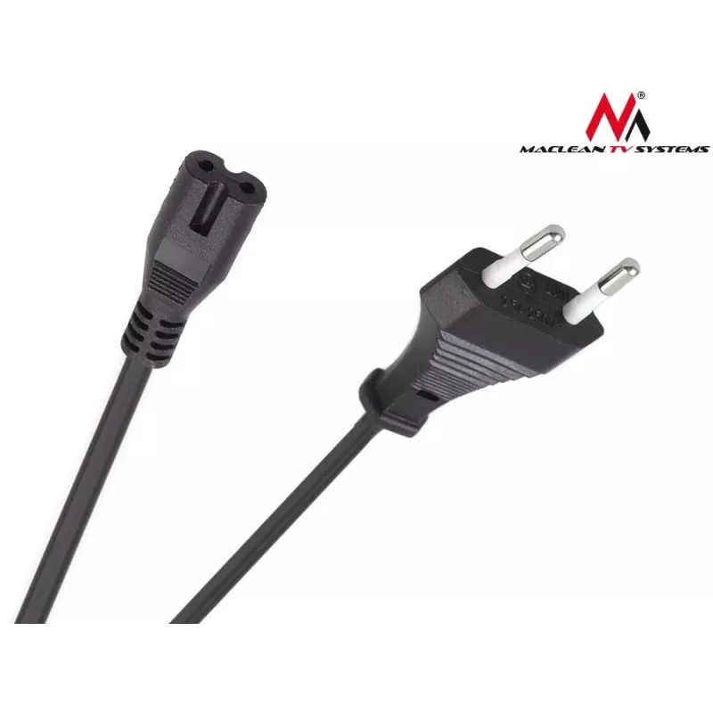 Maclean MCTV-809 Napájací kábel zástrčka EU na Figure-8 (C7), 1,5 m