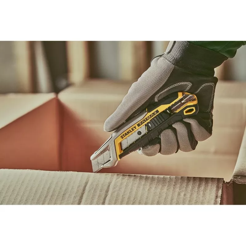 Rezací nôž Stanley FATMAX FMHT10594-0 čierny nehrdzavejúca oceľ žltý 18 mm šírka 165 mm dĺžka
