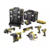 DeWalt DCK685P3T 18V kufrík s akumulátorovým náradím — 3×5,0 Ah batérie, DCH273 vŕtacie kladivo, uhlová brúska, kufrík