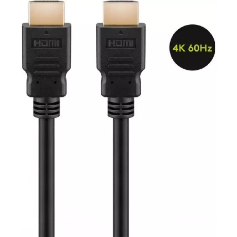 Goobay | High Speed HDMI kábel s Ethernetom | 61150 | HDMI konektor samec (Type-A) | HDMI konektor samec (Type-A) | HDMI na HDMI | 1 m