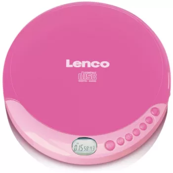 Prenosný CD prehrávač Lenco CD-011 ružový
