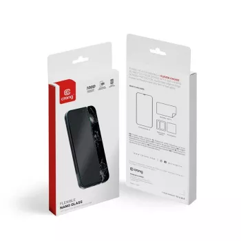 Hybridné sklo ochrana displeja Crong pre iPhone 15 CRG-NANO-IP61 9H tvrdosť odolná voči poškriabaniu