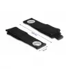 DeLOCK suchý zips heavy-duty D 260 x Š 38 mm čierny 5 ks
