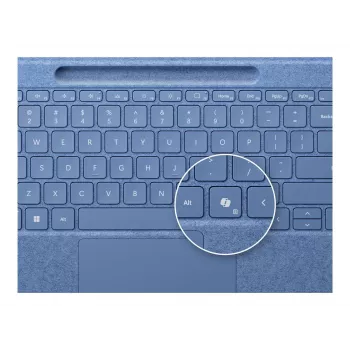 Klávesnica pre Microsoft Surface 8YU-00027 — QWERTZ nemecké rozloženie, Bluetooth, touchpad, modrá