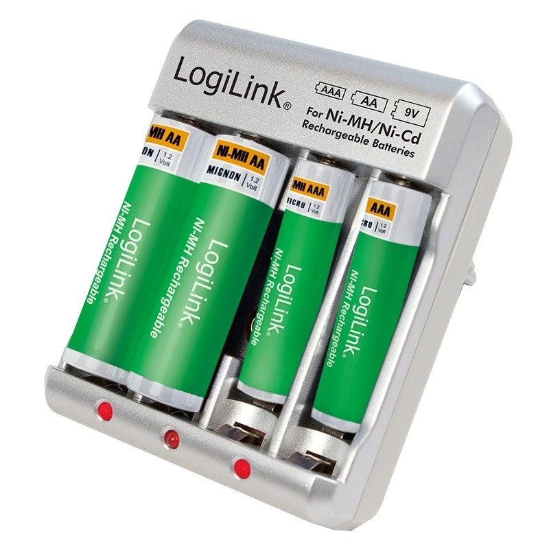 Nabíjačka batérií pre Ni-MH / Ni-Cd AA / AAA / 9V