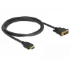 Video kábel adaptér DeLOCK 85653 1,5m HDMI Type-A DVI čierny