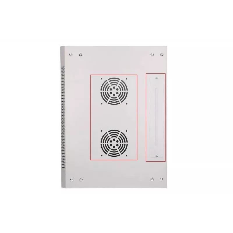 Extralink Rackmount skriňa 12U 600x450 ASP sivá nástenná, kovové dvere