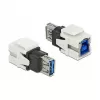 Keystone modul DeLOCK 86394 plochý biely USB A