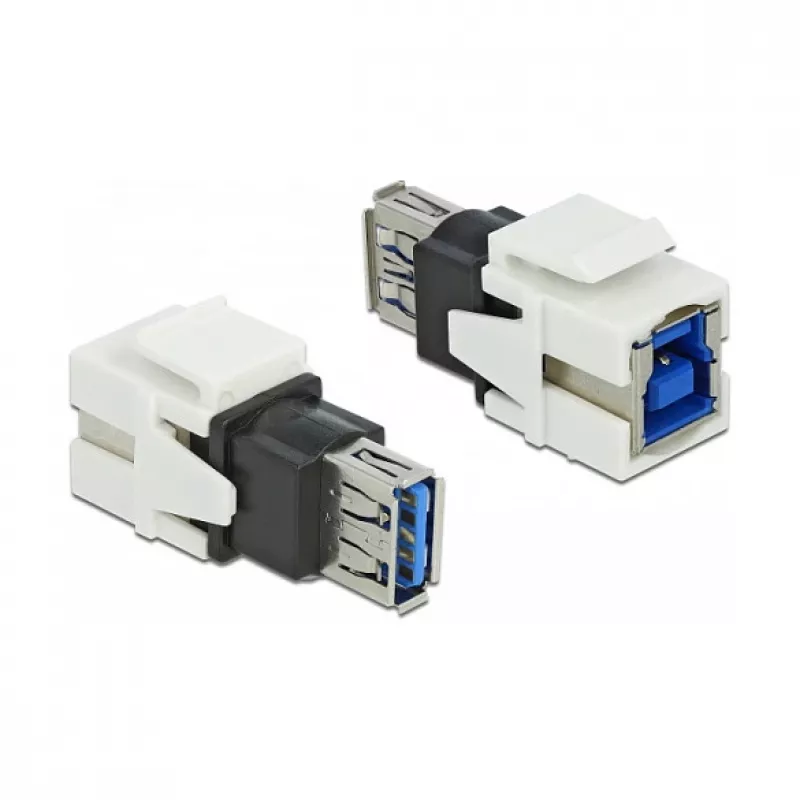 Keystone modul DeLOCK 86394 plochý biely USB A