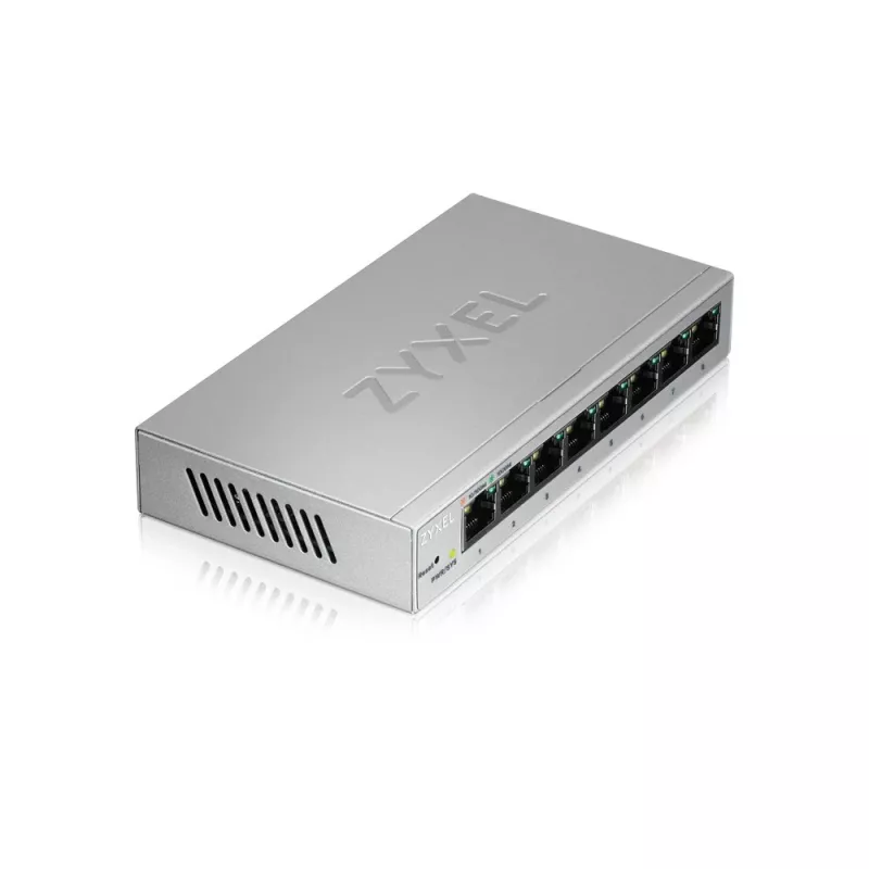 Zyxel GS1200-8 Managed Gigabit Ethernet (10/100/1000) strieborný