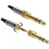 Audio kábel DeLOCK 85779 0,5 m 3,5 mm čierny sivý