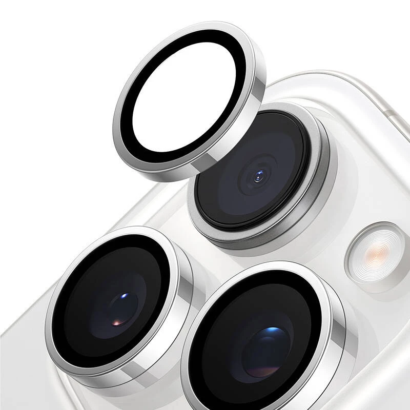 Sklo na kameru Torras Lensguard pre iPhone 16 Pro (sivé)