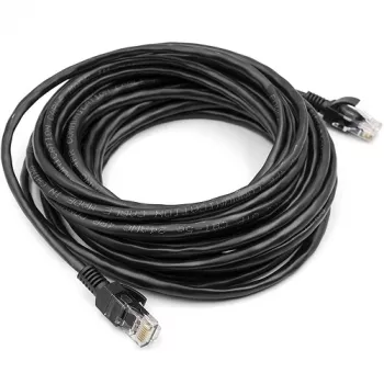 Kábel Cat5E UTP, 7,5 m, čierna