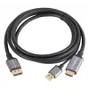 Lanberg CA-HDDP-20CU-0018-BK videokábel adaptér 1,8 m DisplayPort HDMI + USB čierny, strieborný