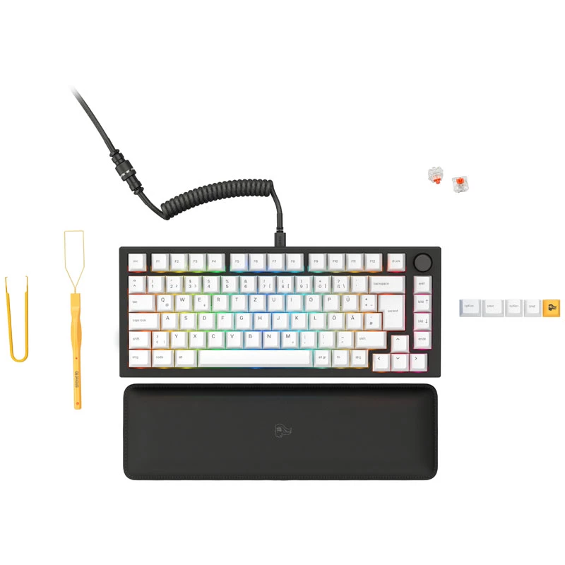 Glorious GMMK Pro čierna Slate 75% TKL klávesnica - zostavená, ISO-DE rozloženie - čierna (GLO-GMMK-P75-FOX-ISO-B-DE)