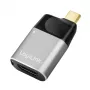 LogiLink USB 3.2 Gen2 Type-C adaptér C/M na HDMI-A USB-C 4K PD hliník čierny/sivý