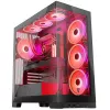 PC skriňa MODECOM Volcano SPACE APEX ARGB Midi Tower, tvrdené sklo, USB-C, podporuje ATX/microATX/Mini-ITX, GPU do 430 mm, CPU chladič do 180 mm