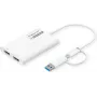 ROLINE Display adaptér USB Type C A - Dual HDMI 4K60 ST/BU - adaptér - digitálny/dátový (12.03.3206)