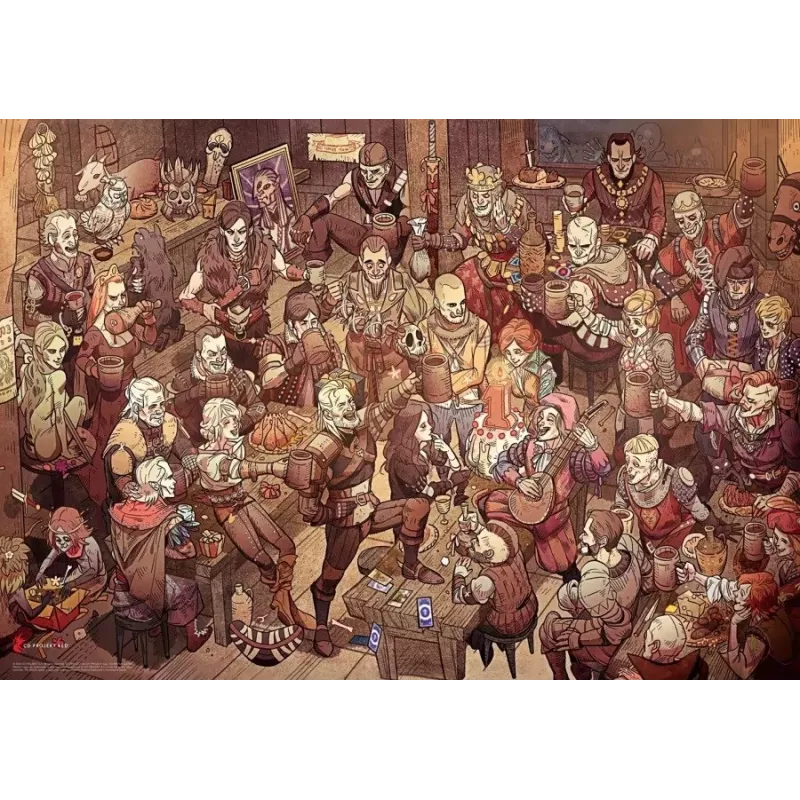 Good Loot Gaming Puzzle: The Witcher (Wiedźmin) narodeniny, 1000 dielikov