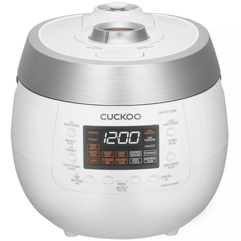 Cuckoo CRP-RT1008F, biela, 1,8 l, hliník, LED, tlačidlá, 1,2 m
