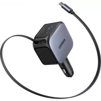 Auto nabíjačka UGREEN Fast 2-Port 145W USB-C/USB-A model 55910B