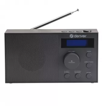 Rádio DENVER DAB-51B — kompaktné DAB+/FM/AM digitálne rádio, čierne