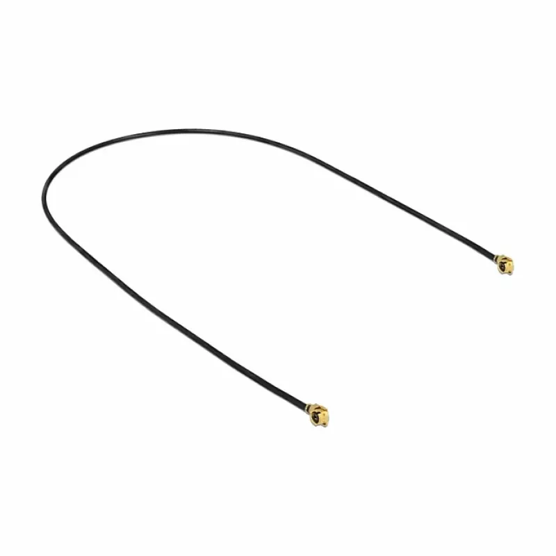 DeLOCK 89609 koaxiálny kábel 0,3 m MHF (I-PEX) čierny zlatý