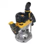 Ponorná fréza DeWalt DCW620NT-XJ, bezuhlíková batéria, 18V, 1600W výkon, 11–23k ot/min, 12,7 mm upínacie puzdro, odsávanie prachu, LED, 3,6 kg, kufrík