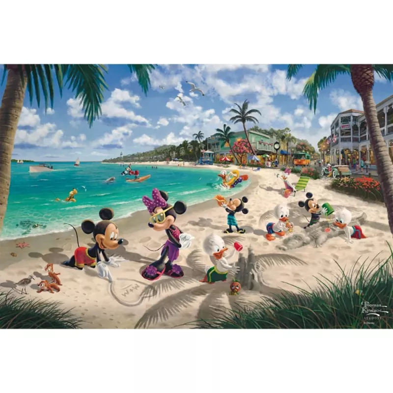 Thomas Kinkade Studios: Disney - Mickey & Minnie in Florida, puzzle 200 dielikov