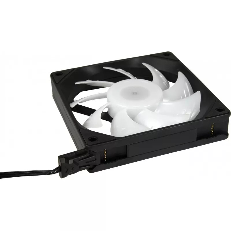 Ventilátor do počítačovej skrine INTER-TECH ES-011, 120 mm, čierny, 1 ks