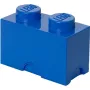 LEGO Storage Brick 2 modrá, úložná krabica modrá