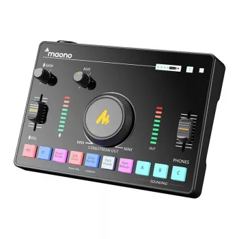 Audio mixpult MAONO AMC2 Neo, 2-kanálový USB mixpult s USB portom