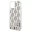 Karl Lagerfeld KLHCP14MLMNMS iPhone 14 Plus 6.7 hardcase strieborná / strieborná Liquid Glitter Monogram