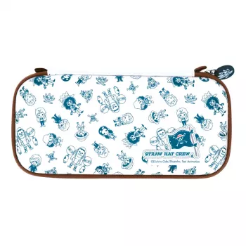 Prenosné puzdro FR-TEC One Piece Bag Chibi Nintendo Switch modrá hnedá biela