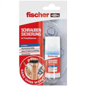 Zaistenie skrutiek FISCHER GOW 560904 15 g – anaeróbne lepidlo na skrutky a svorníky