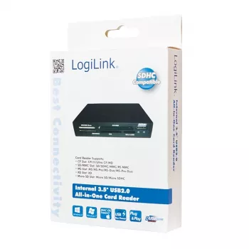 LogiLink CR0012 čítačka kariet USB 2.0 interná čierna