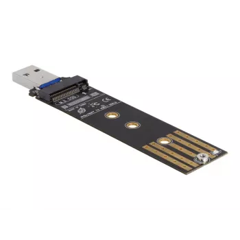 DeLOCK Combo konvertor pre M.2 NVMe PCIe alebo SATA SSD USB 3.2 Gen 2 čierna