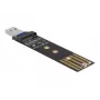 DeLOCK Combo konvertor pre M.2 NVMe PCIe alebo SATA SSD USB 3.2 Gen 2 čierna