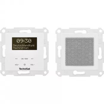 TechniSat DigitRadio UP 55 - DAB rádio - 2 x 2 Watt - biela (0001/3901)