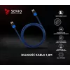 Savio GCL-02 HDMI kábel 1,8 m HDMI Type-A (štandard) čierny, modrý