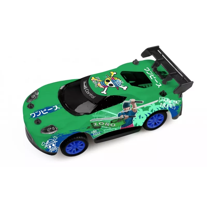 RC rally auto REVELL One Piece Zoro – diaľkovo ovládaný model, tematický zberateľský dizajn